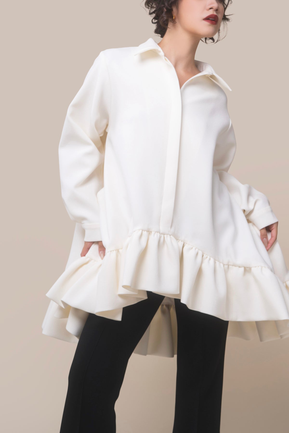 DOUBLE FRILL SHIRT