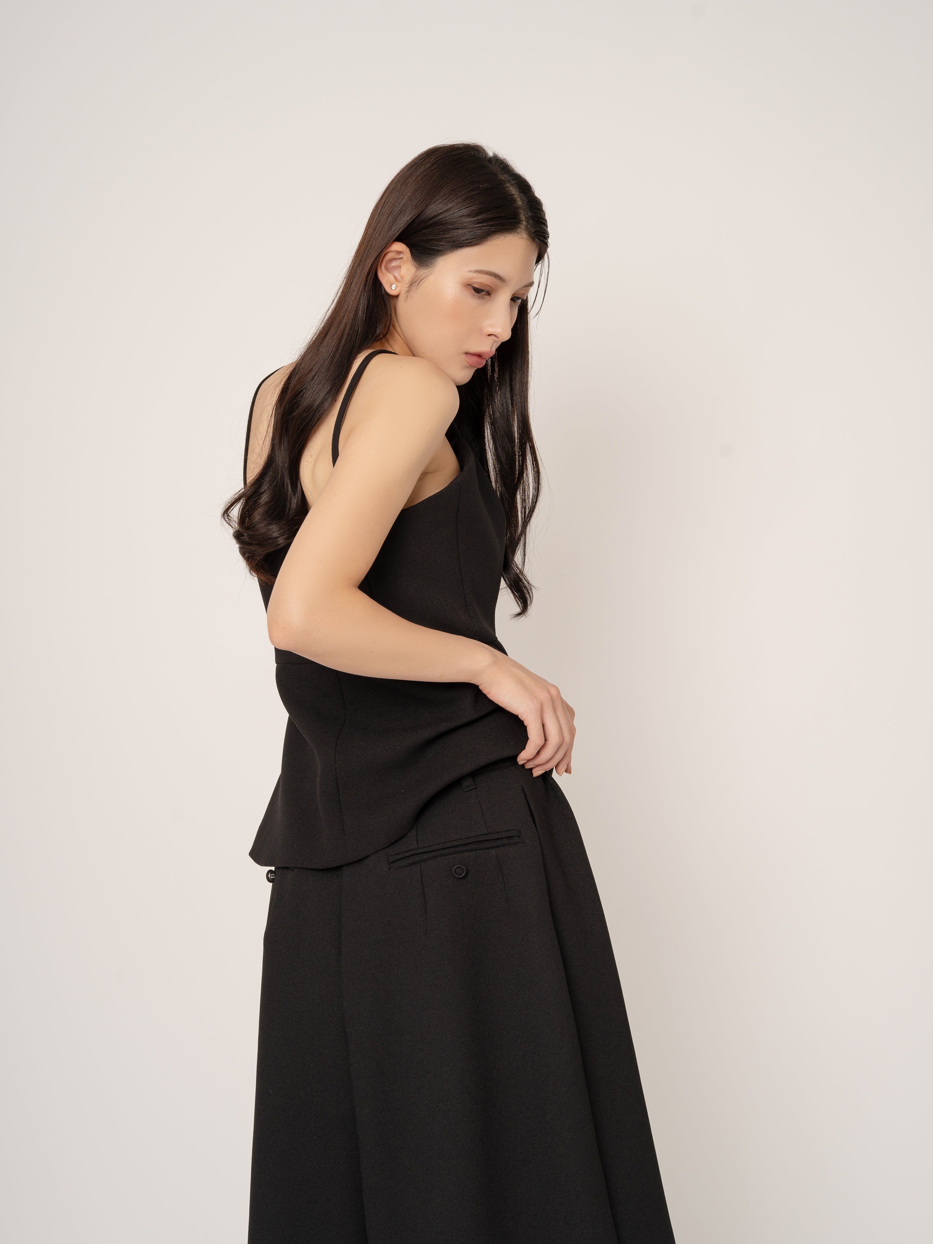 TUCK CULOTTE PANTS