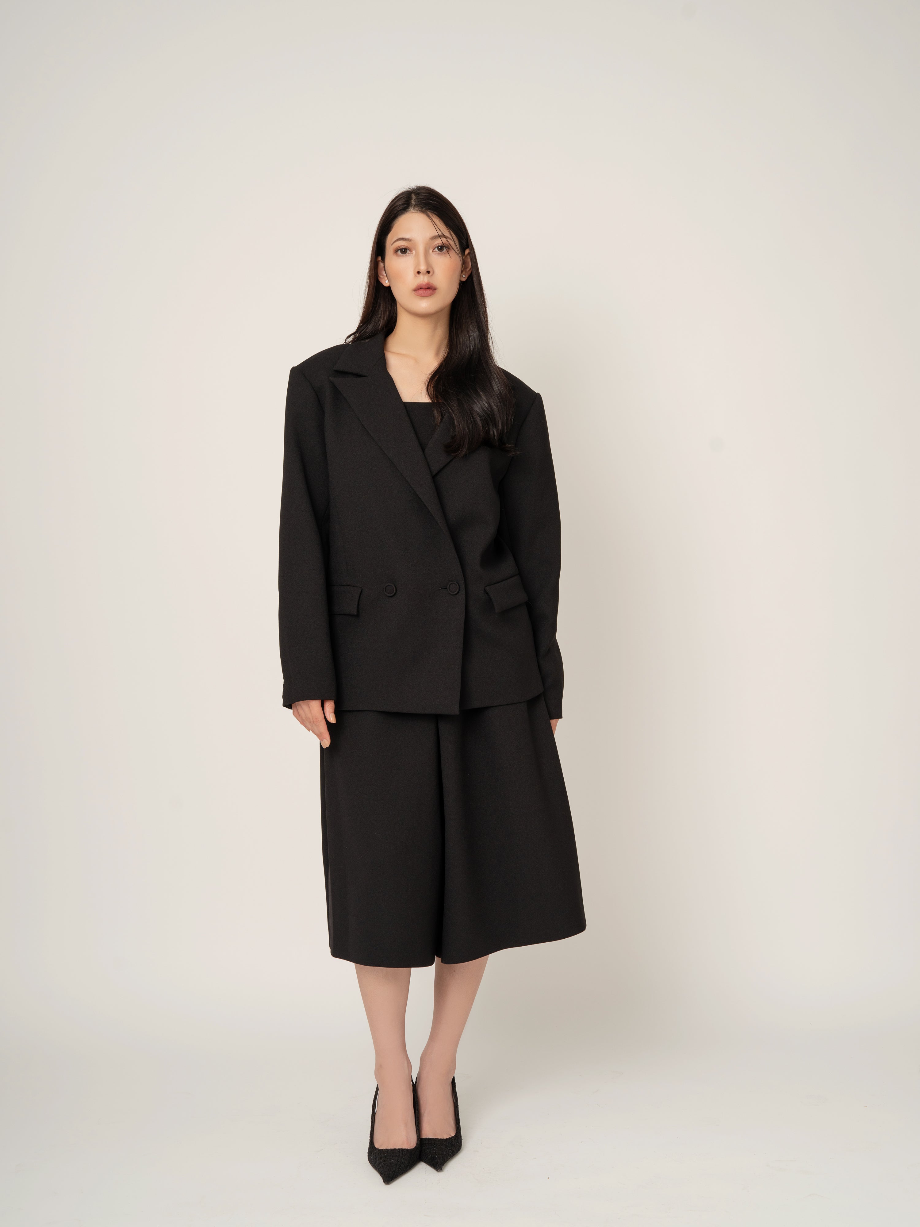 TUCK CULOTTE PANTS