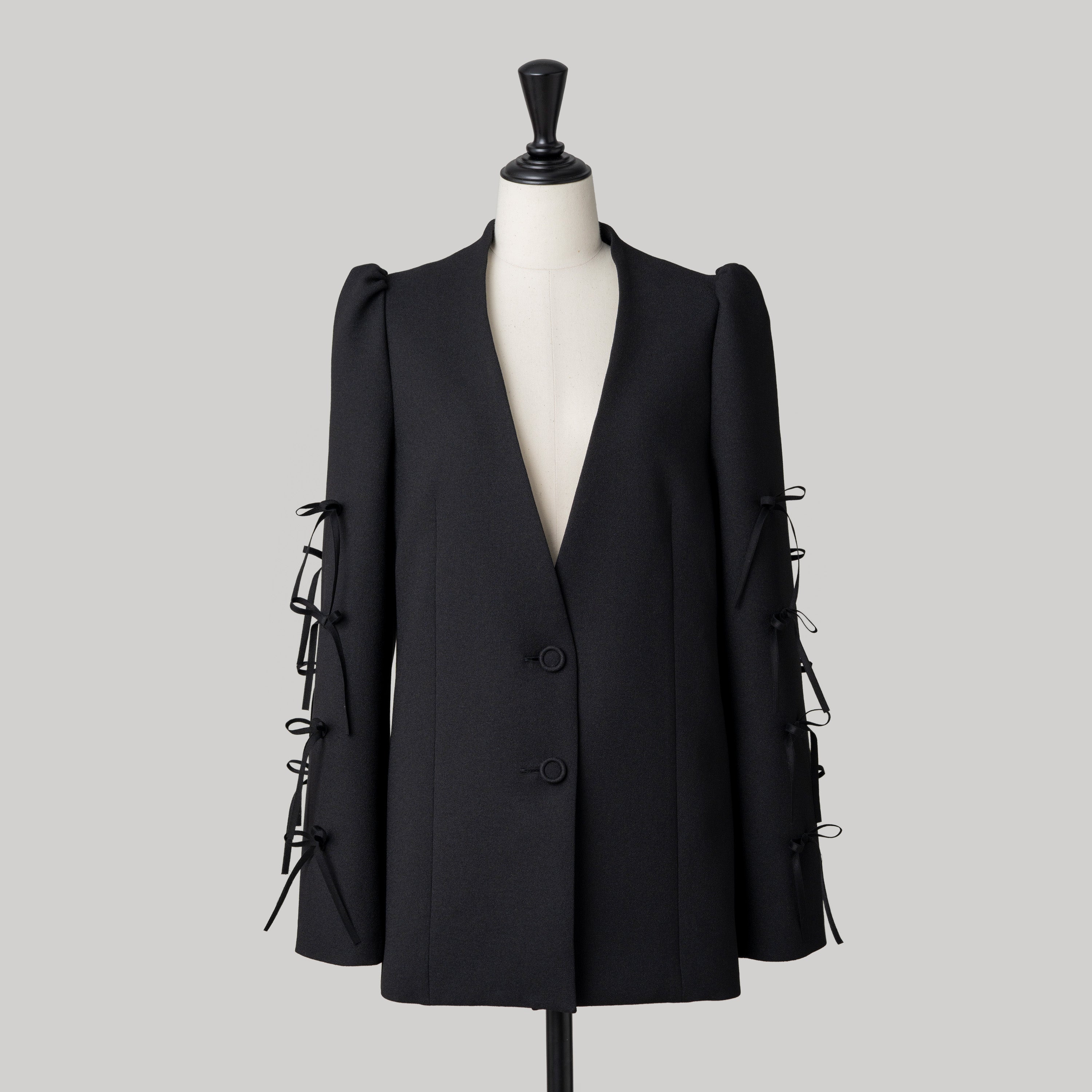 Pachman パハマン RIBBON SHIRTS リボン シャツ ブラック RIBBON SHIRTS