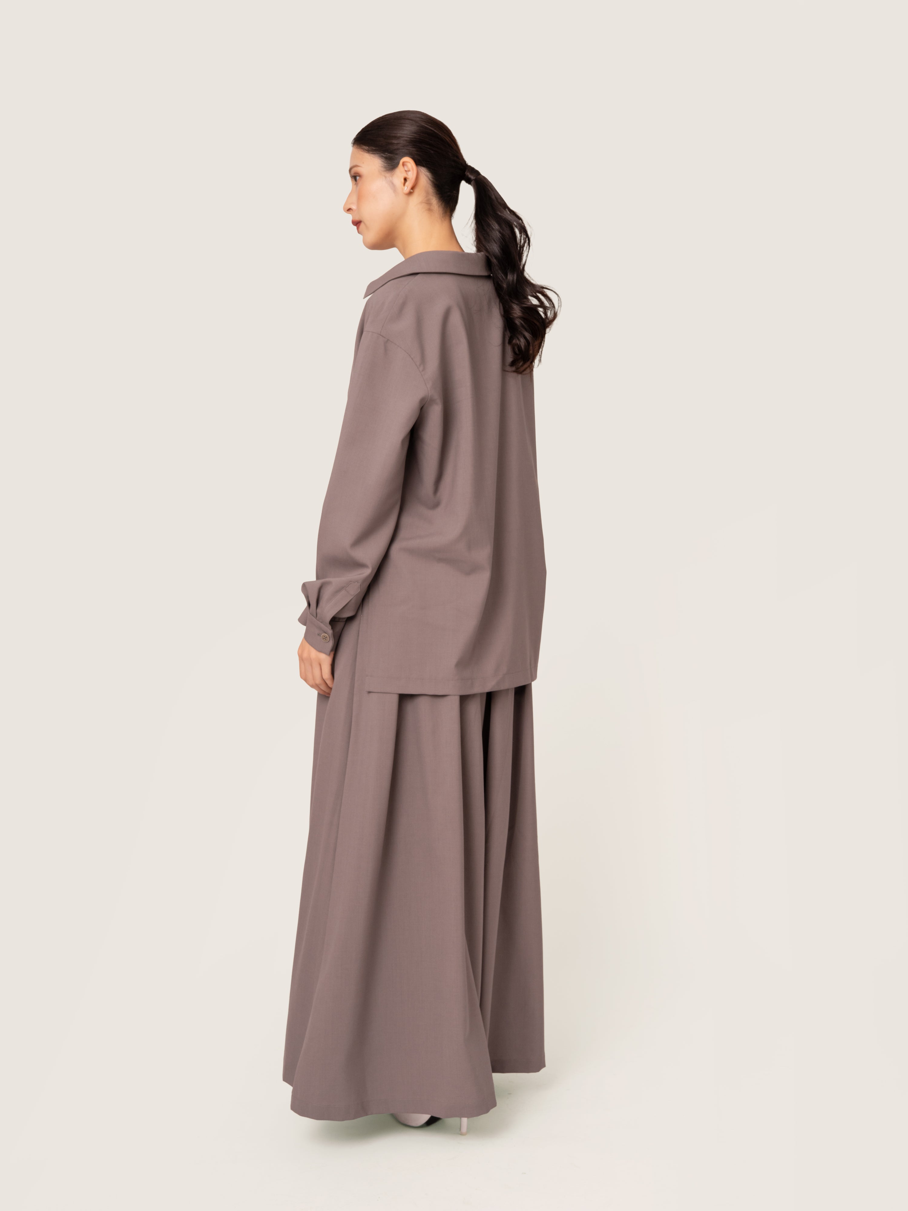 WOOL WIDE PANTS