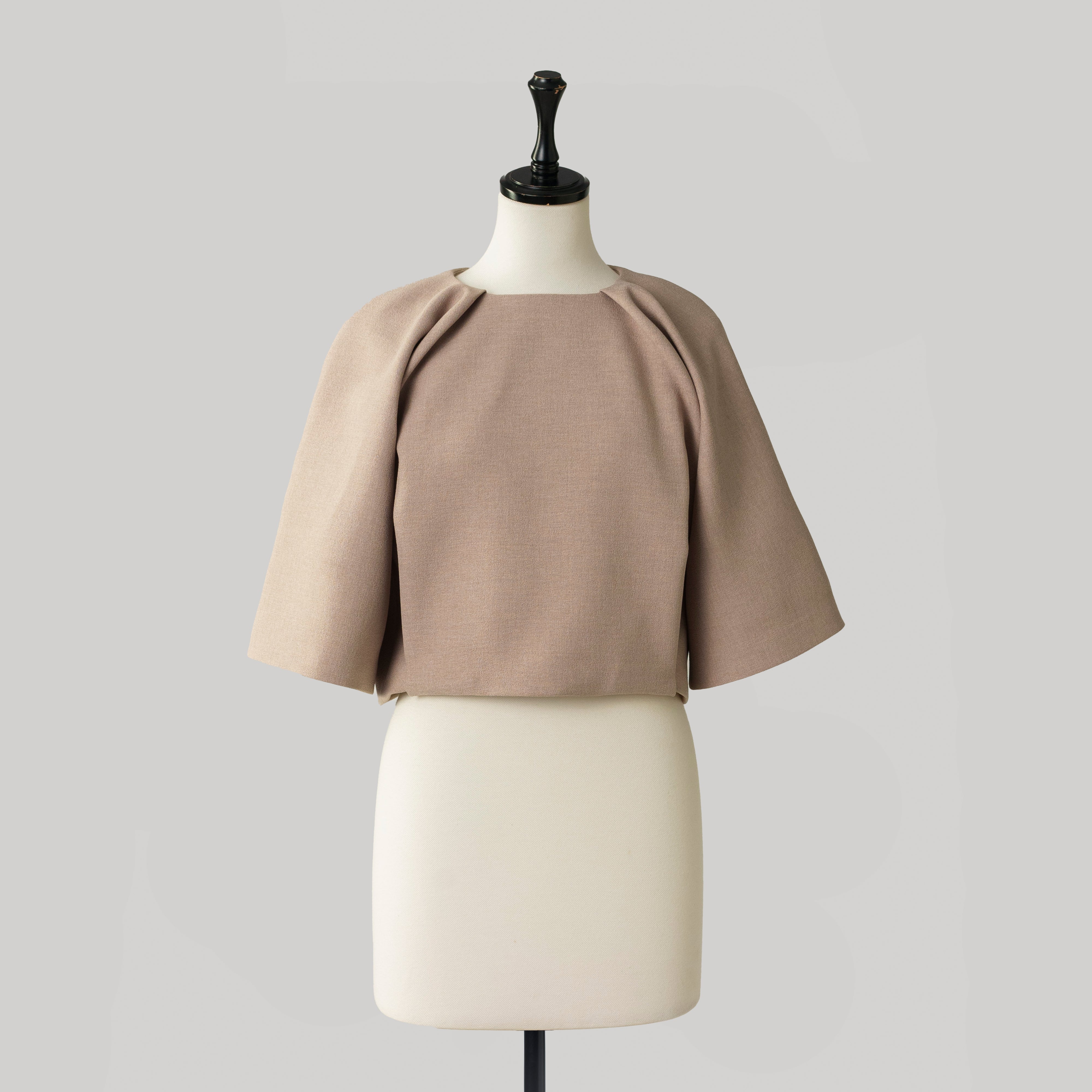 [予約] Pachman MELLOW BLOUSE  (BEG/GRAY)