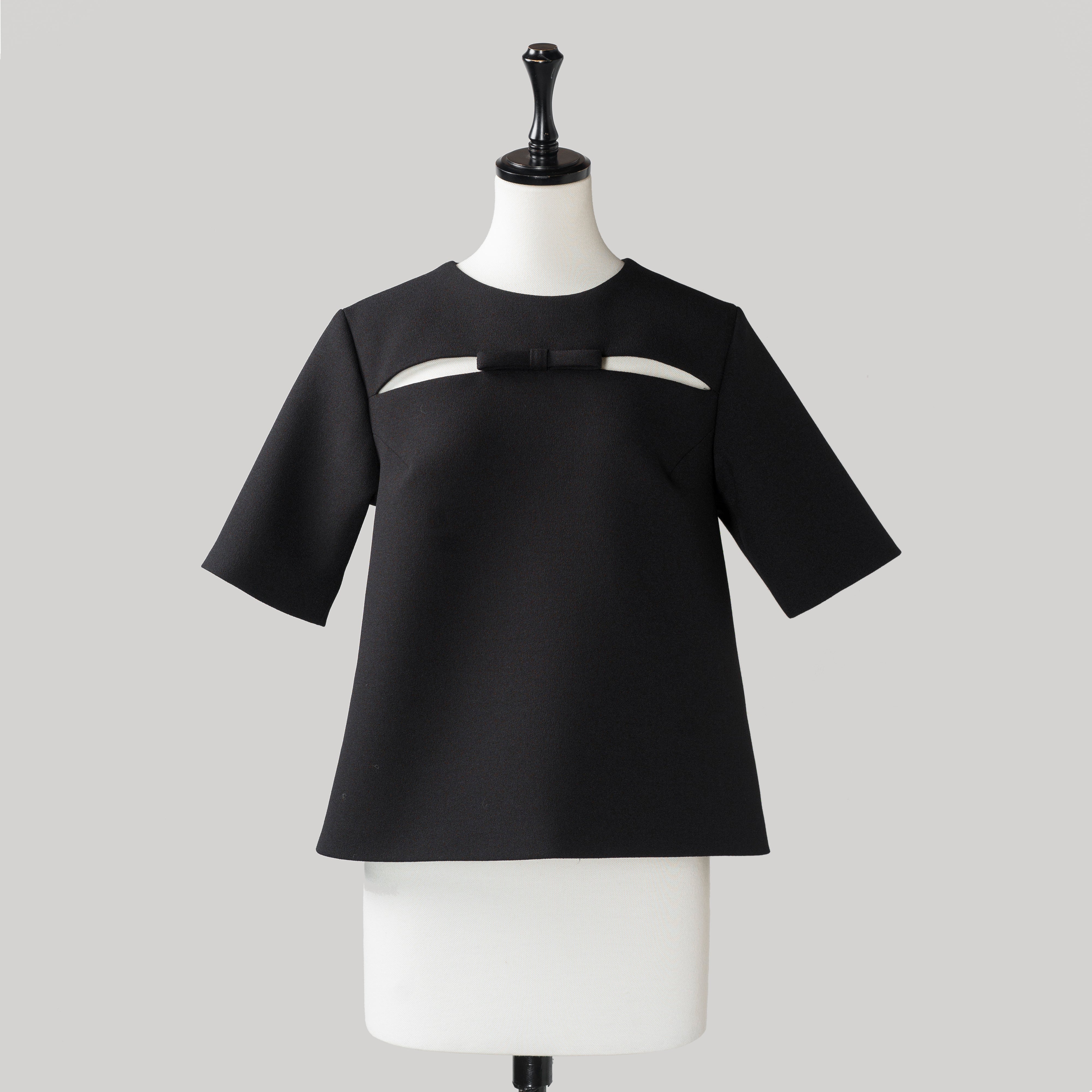 RIBBON SHORT SLEEVE